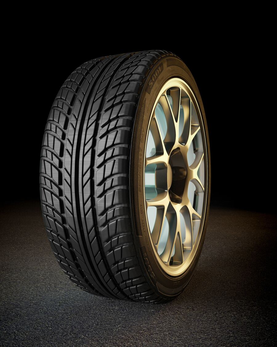 New alloy wheel and tyre